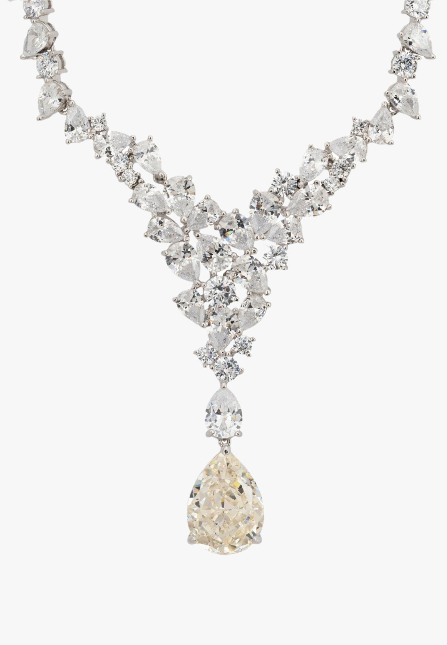 Lydia statement necklace in silver