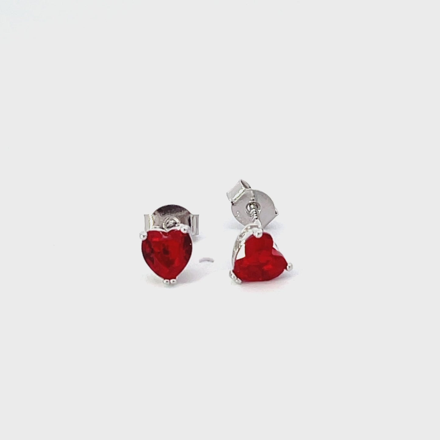 Heart-stopping ruby stud earrings