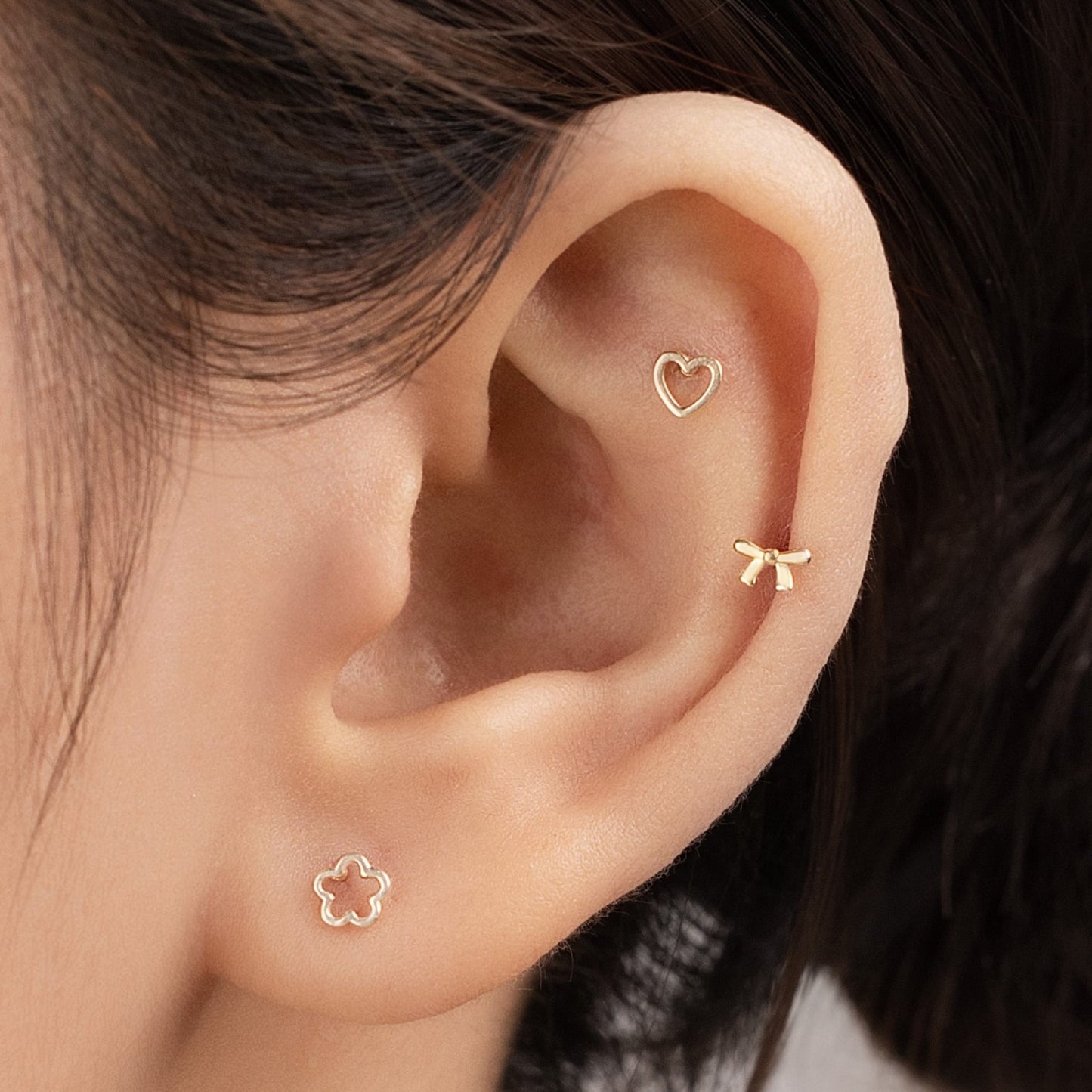 Petal Perfection Piercing in Yellow Gold