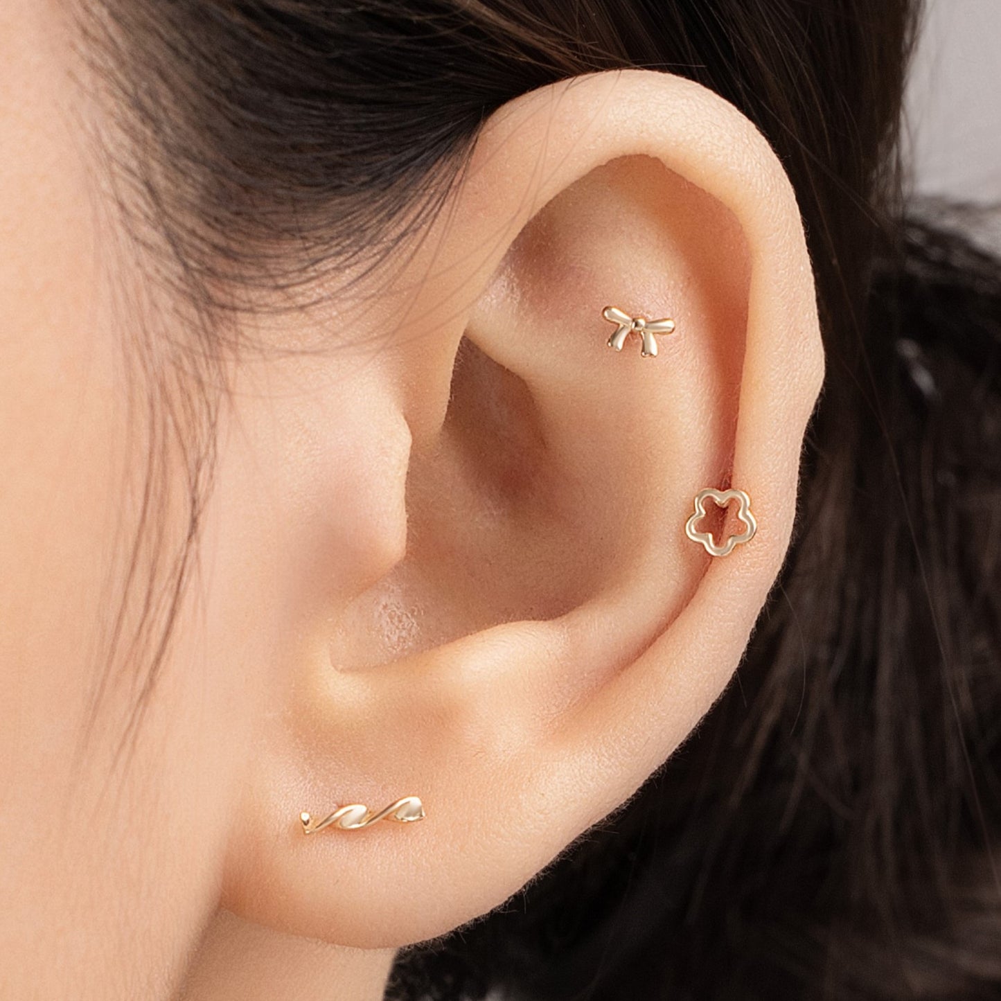 Petal Perfection Piercing in Yellow Gold