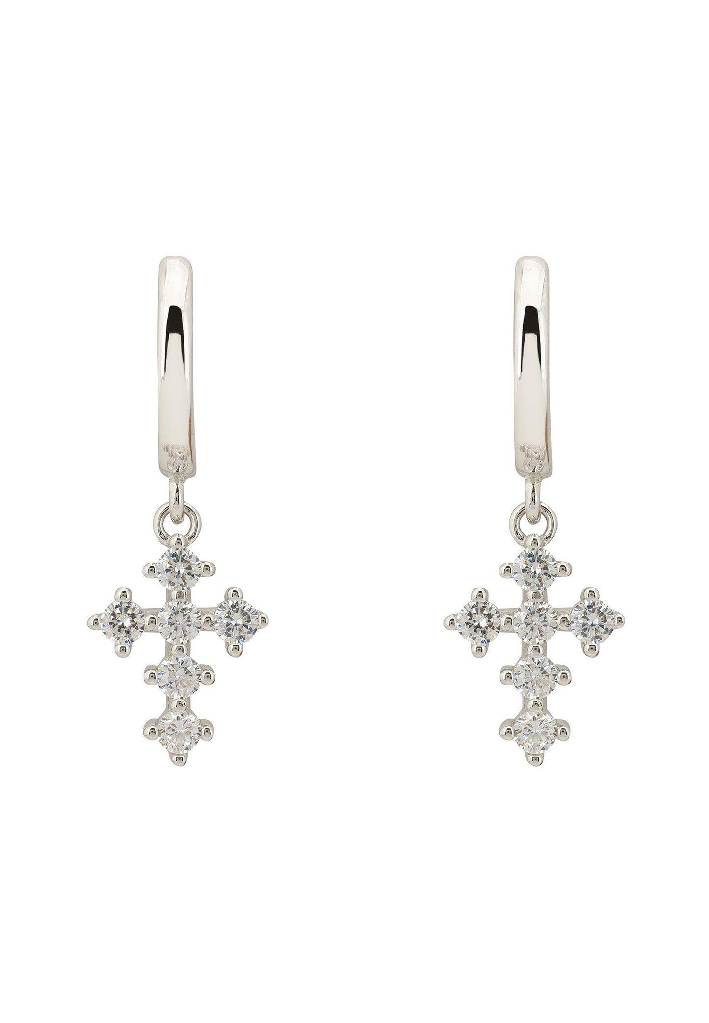 Divinity Fashion Huggie Hoop Earrings in Silver - Accessory101