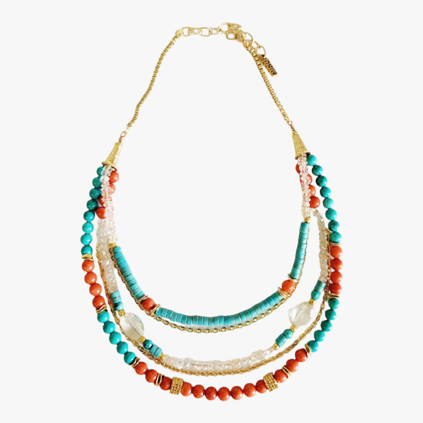 Boho charm necklace