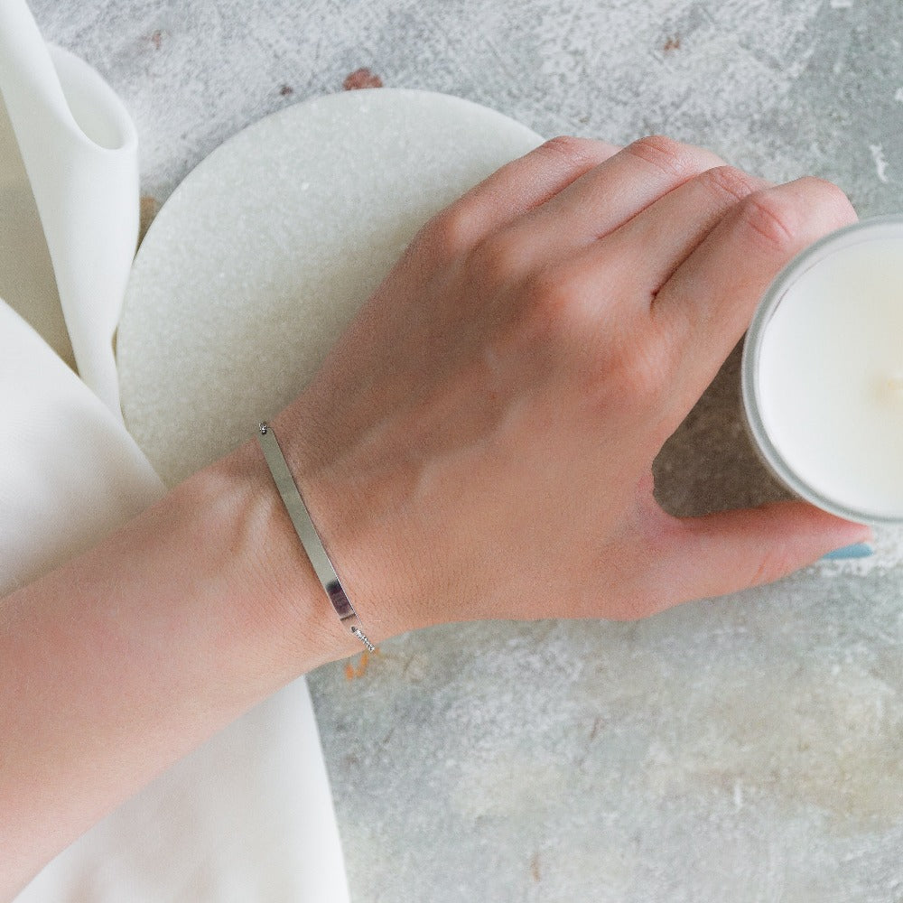 Arvo Stainless Steel Bar Bracelet