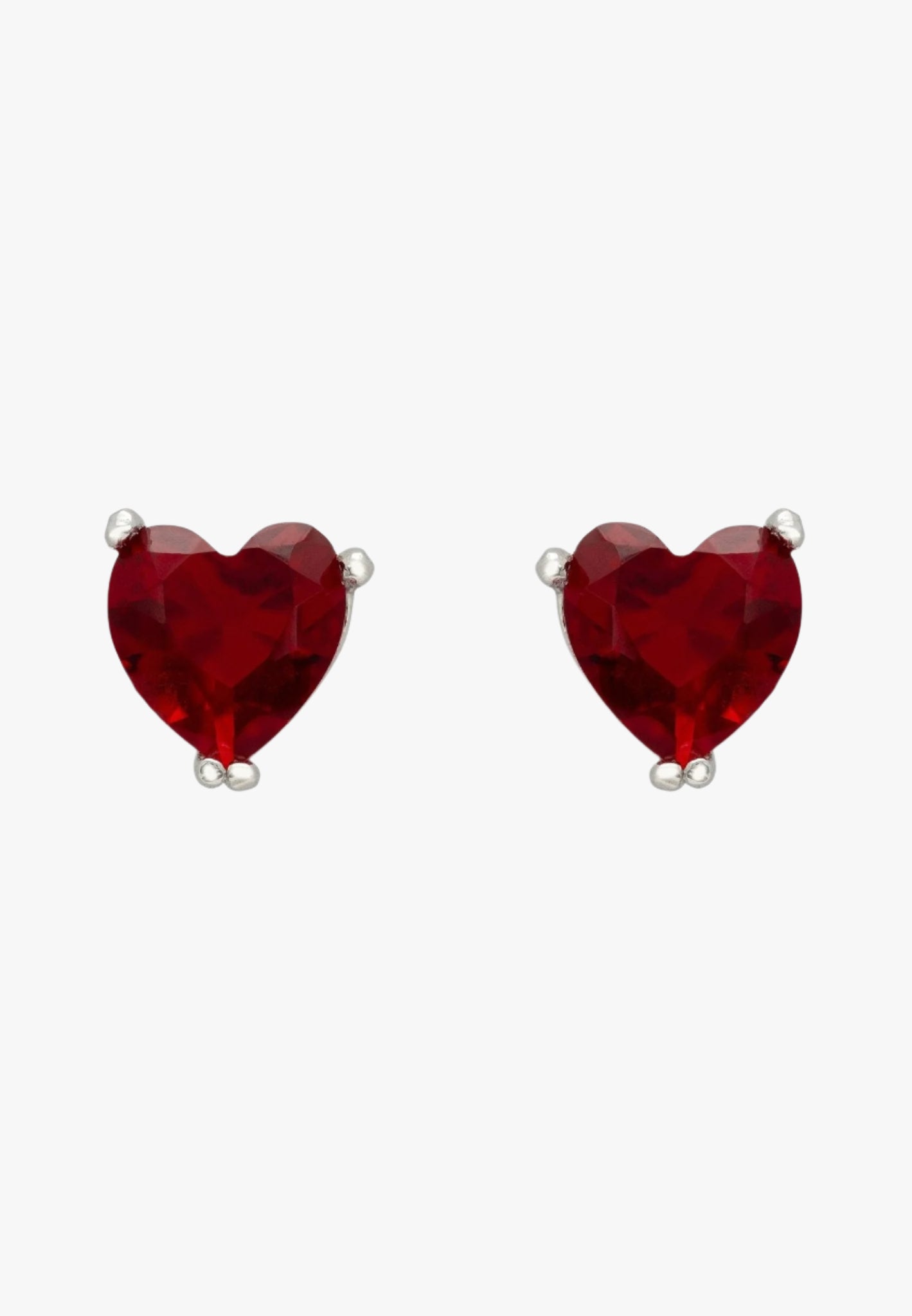 Heart-stopping ruby stud earrings