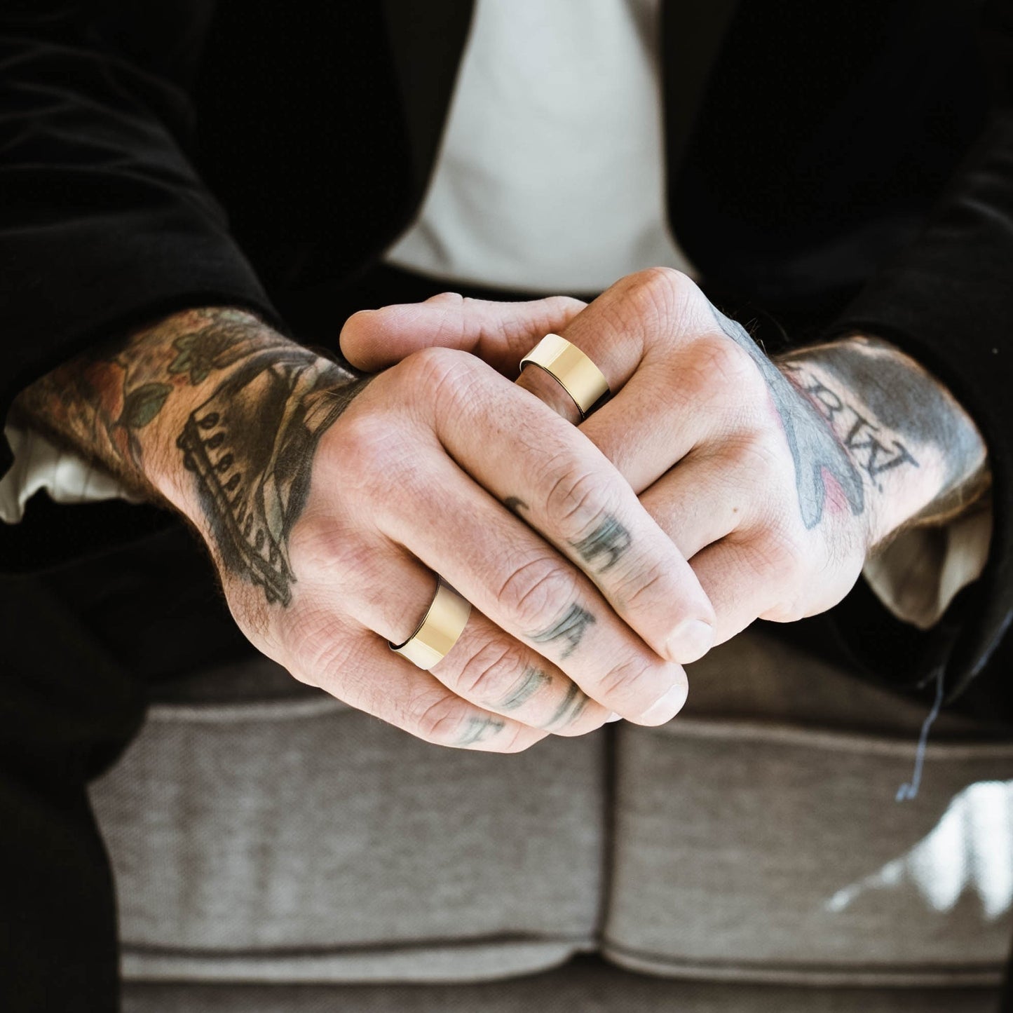 Bold Wide Brass Band Ring