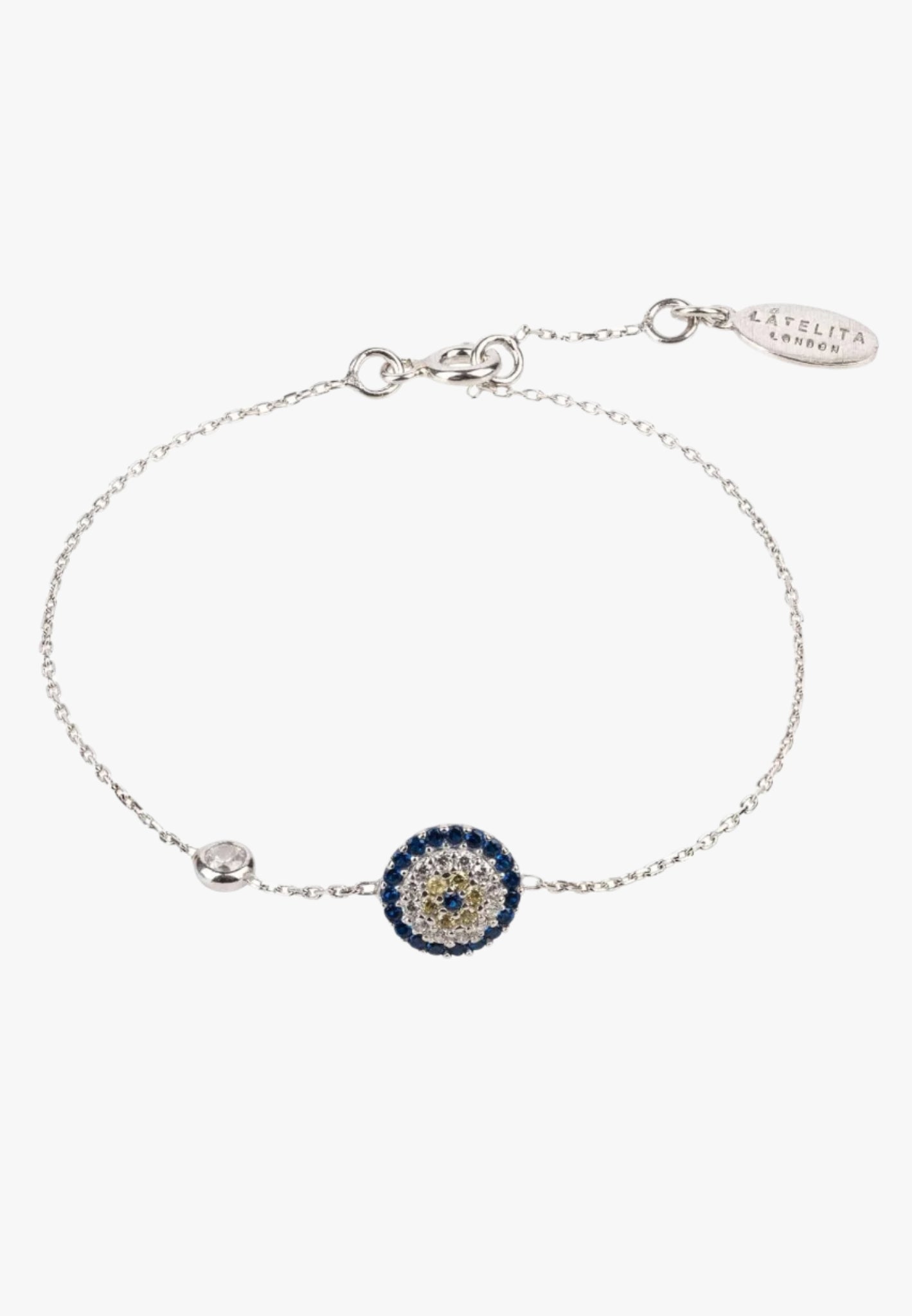 Evil eye bracelet silver