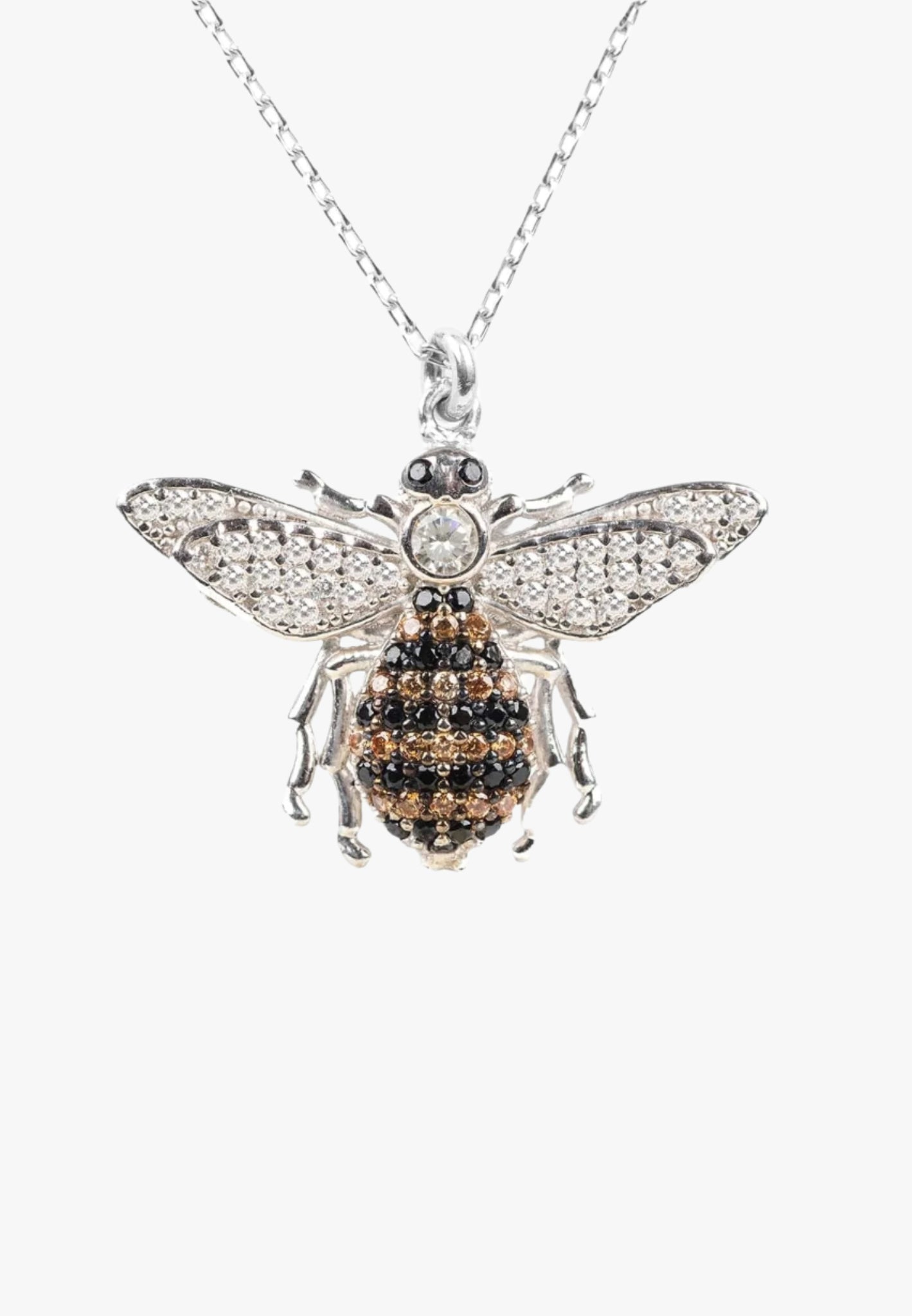 Charming honey bee pendant necklace