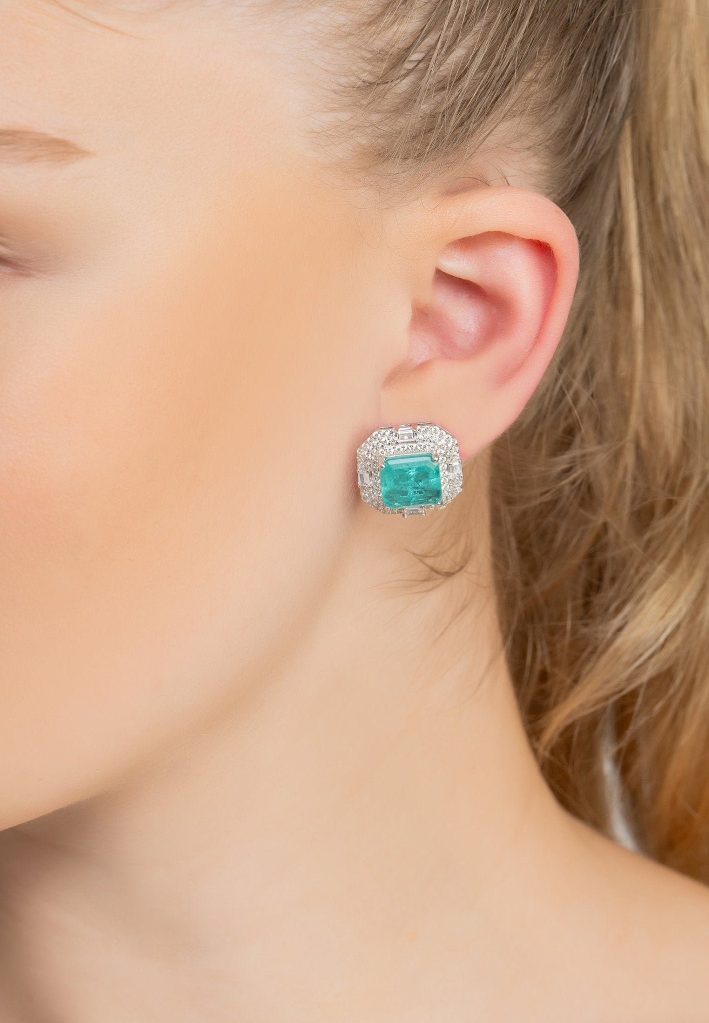 Madeleine paraiba tourmaline earrings