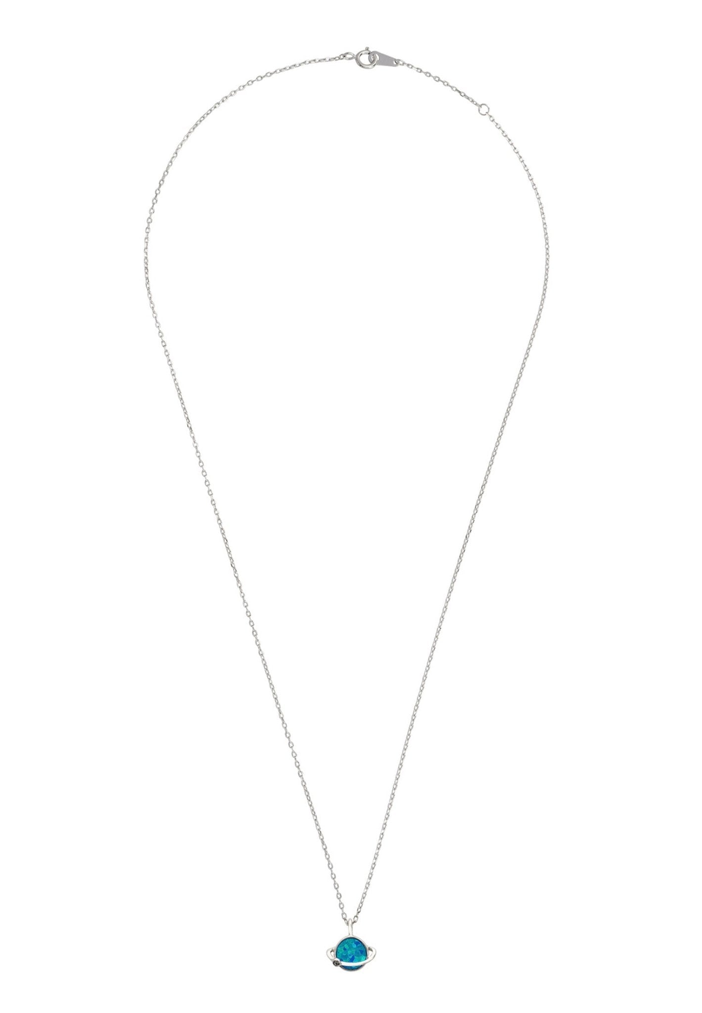 Saturn galactic opalite necklace