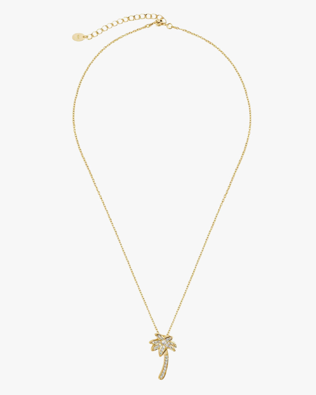 Palm tree pendant necklace