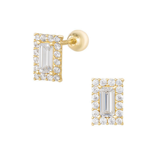 Alva Piercing in Yellow Gold with Cubic Zirconia