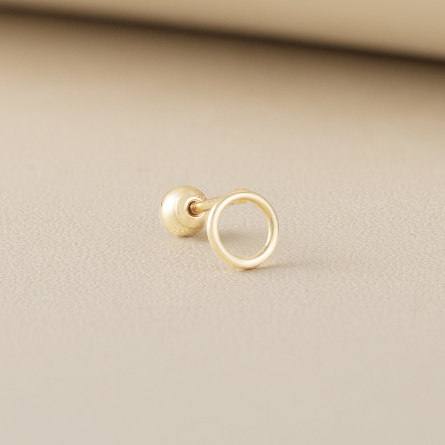 Roundie Piercing in Yellow Gold