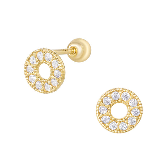 Orianna Piercing in Yellow Gold with Cubic Zirconia