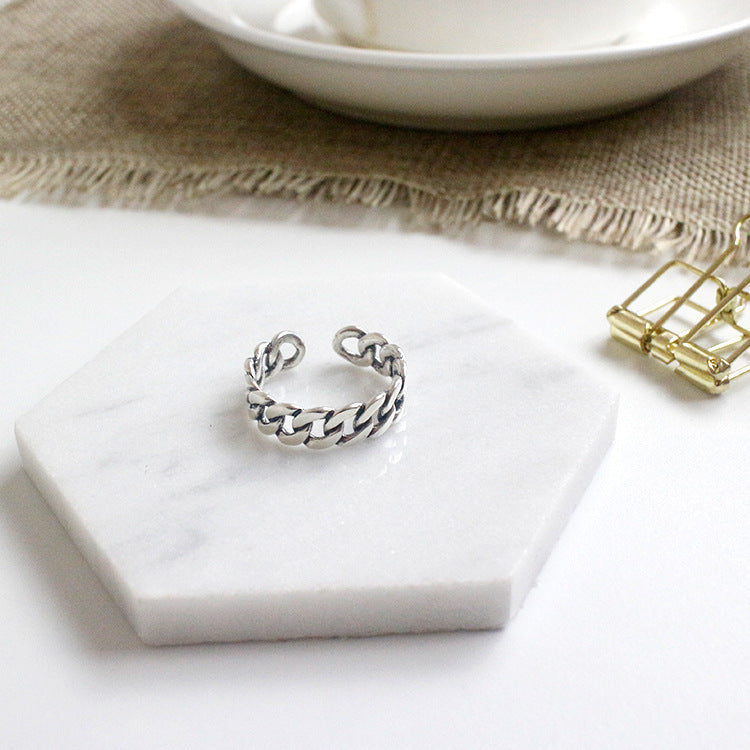 Vintage Net Ring in Sterling Silver - Accessory101