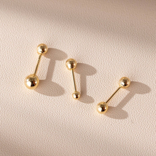 Classic Ball Piercing in Yellow Gold