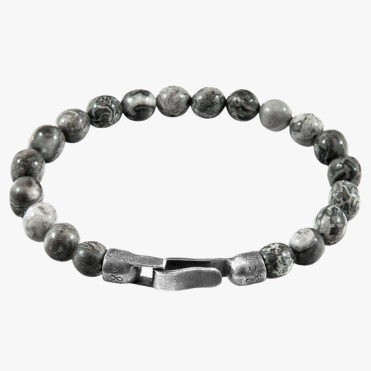 Grey jasper nachi stone bracelet