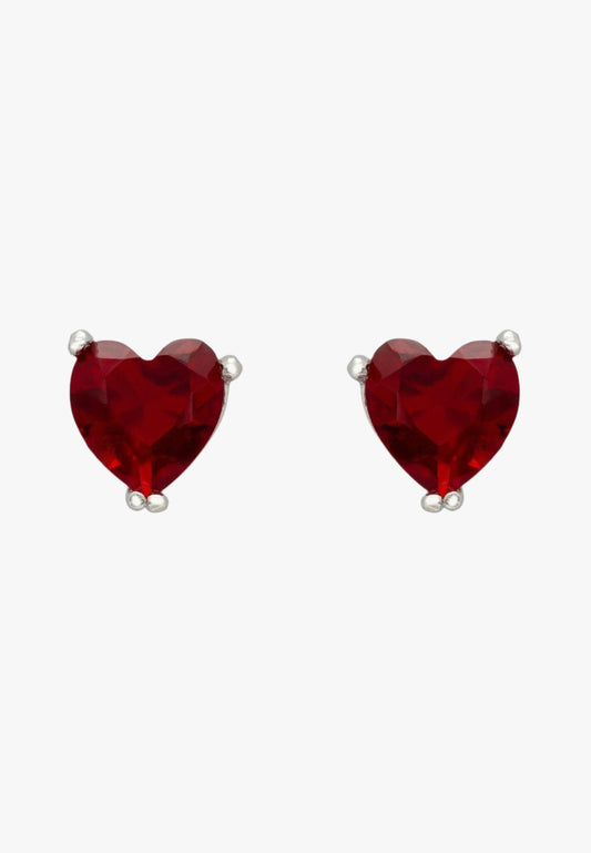 Heart-stopping ruby stud earrings