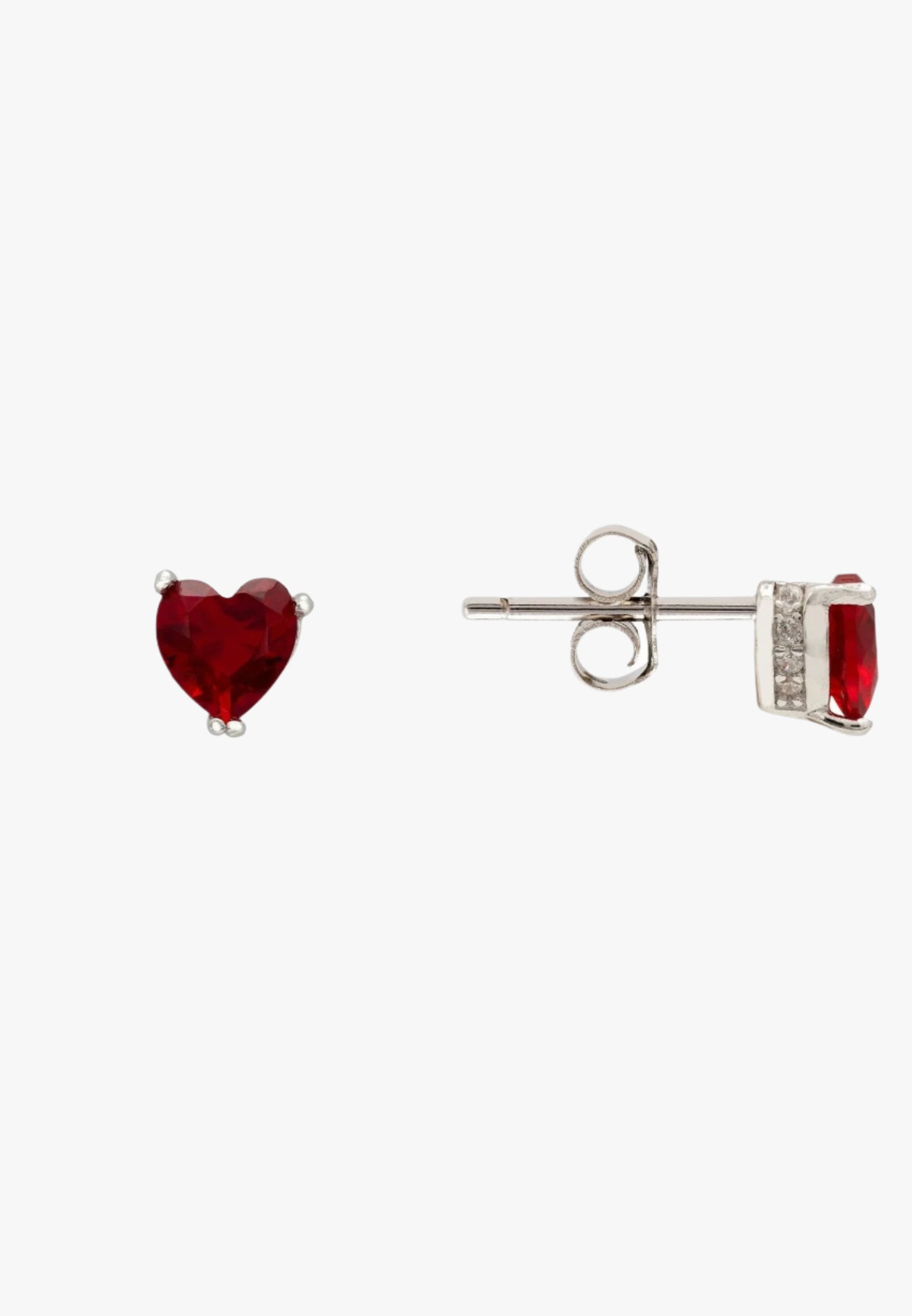 Heart-stopping ruby stud earrings