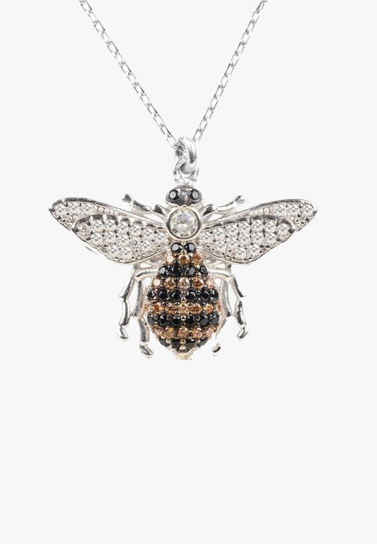 Charming honey bee pendant necklace